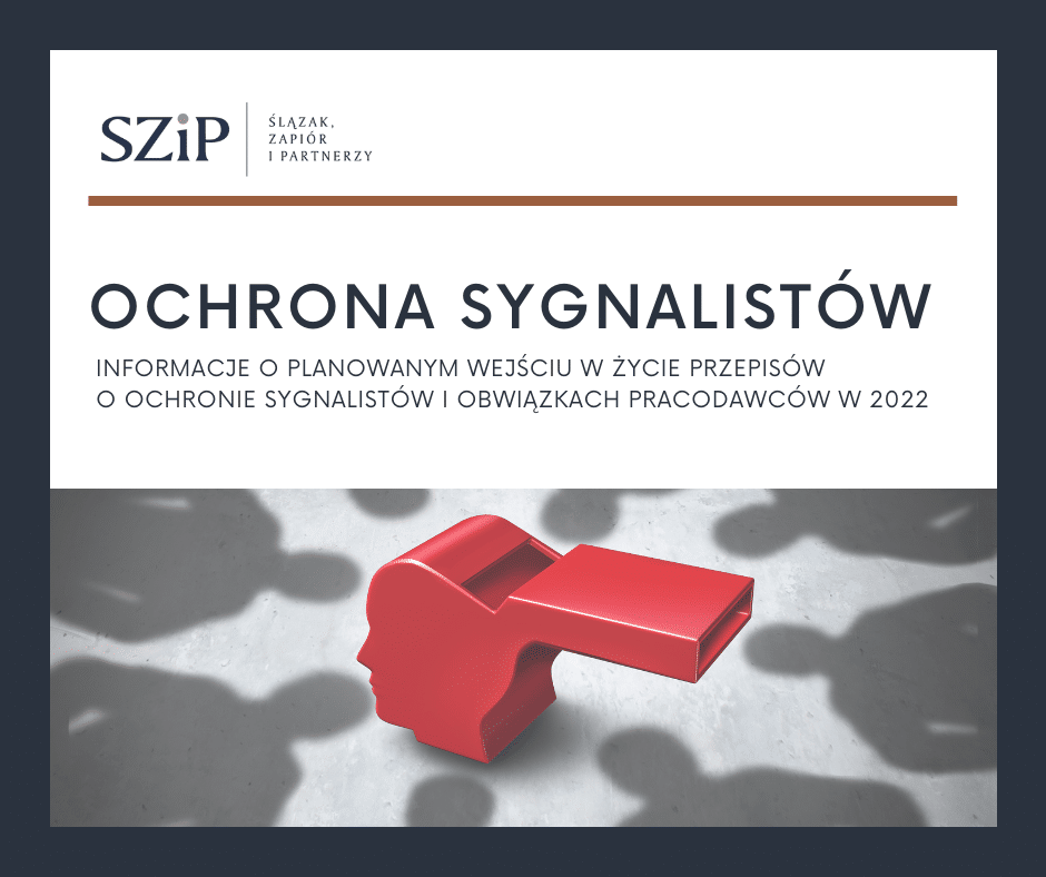 Projekt ustawy o ochronie sygnalistów i obowiązki pracodawców