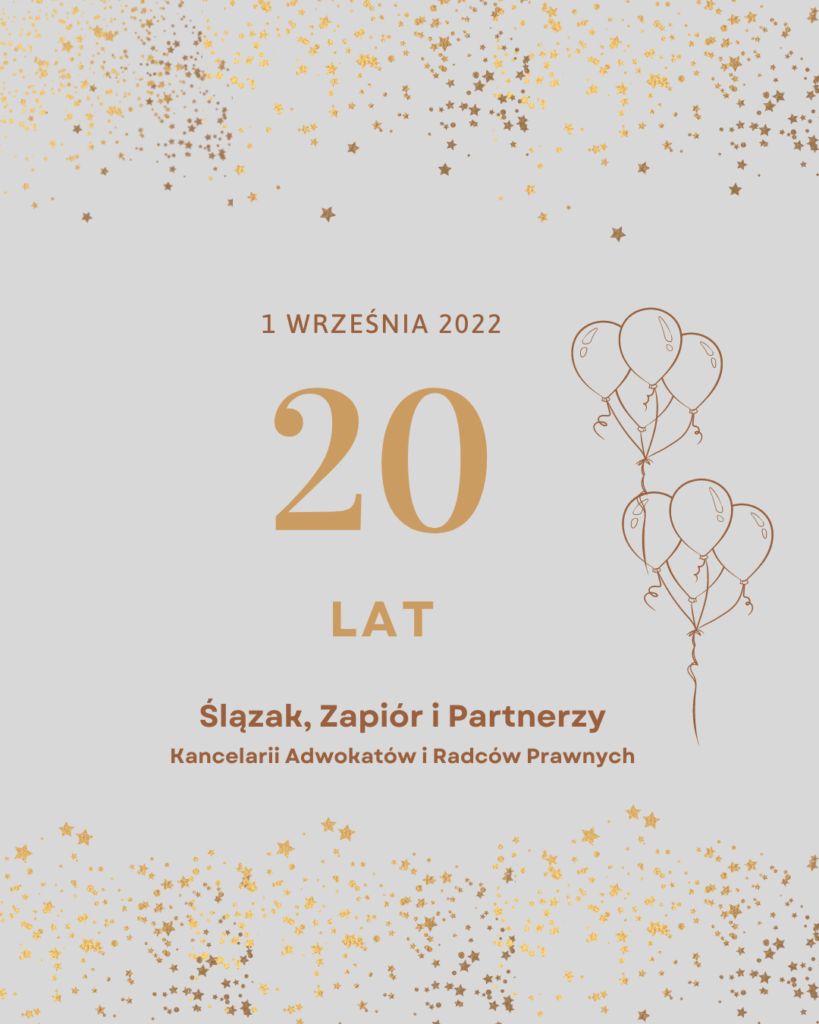 20-lecie Kancelarii Ślązak, Zapiór i Partnerzy