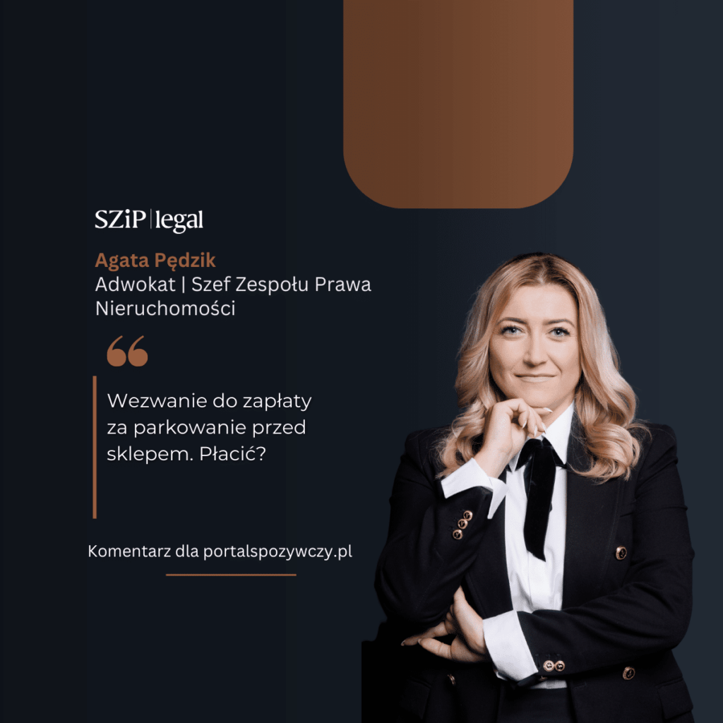 Wezwanie do zapłaty za parkowanie przed sklepem. Płacić? A. Pędzik dla portalspozywczy.pl